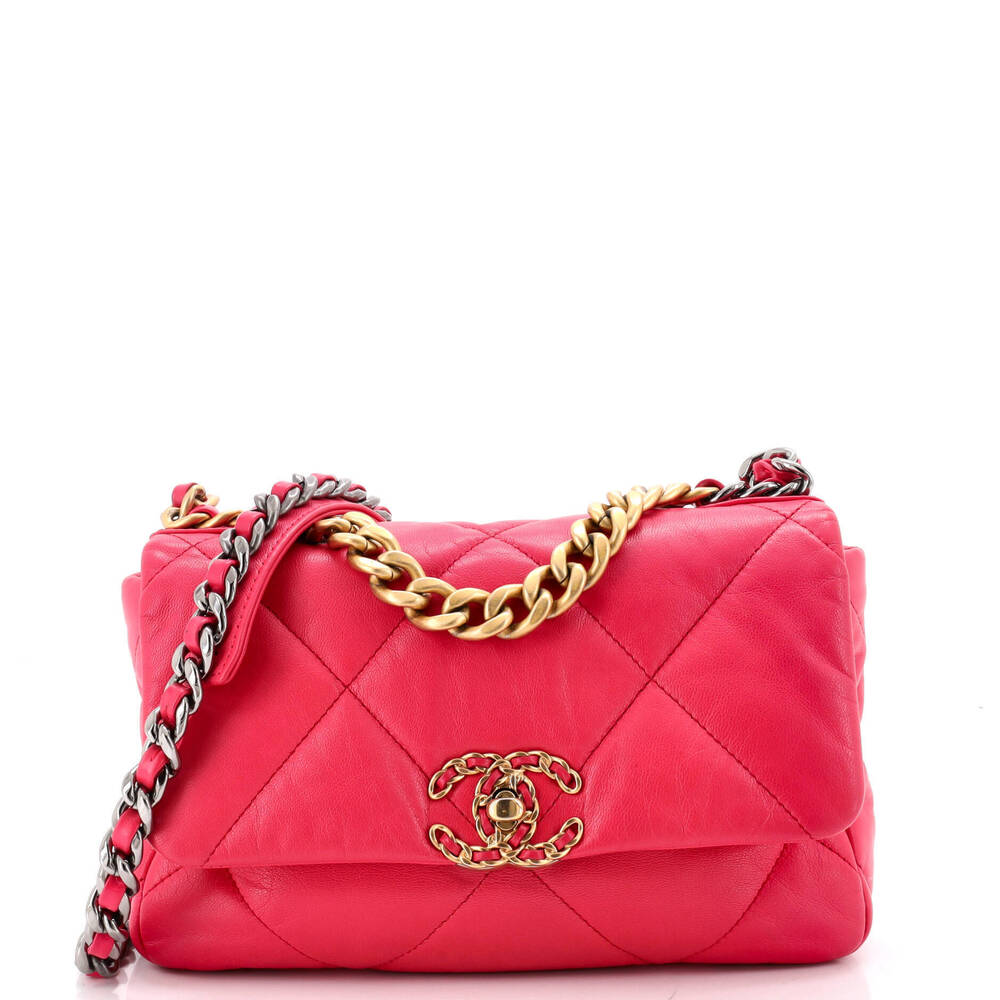Chanel Medium 19 Flap Bag Quilted Leather